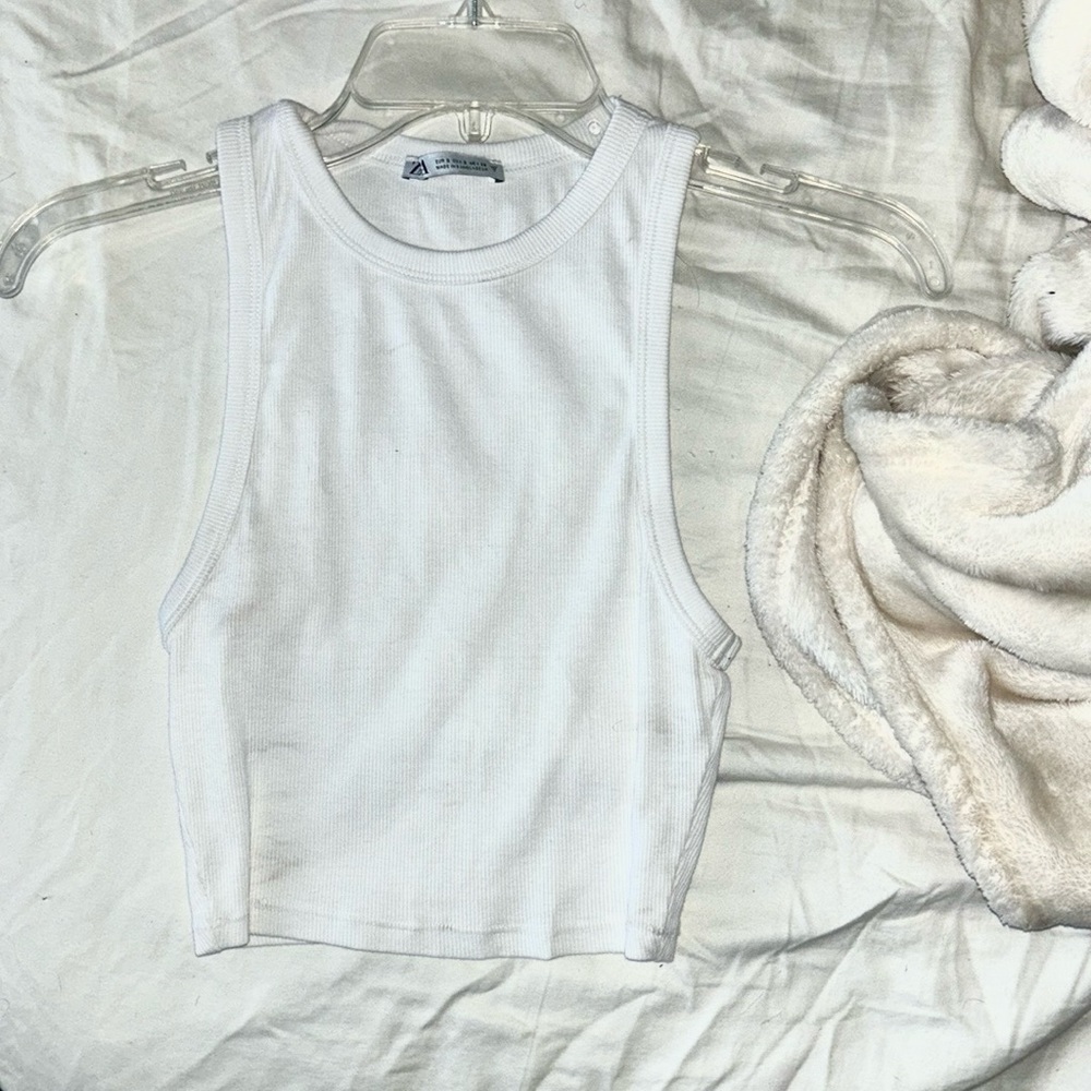 White Zara Staple Top